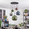 Koyoto Pendellampa, kullampa, Pendelbelysning Blå, Krom, Grön, Kopparfärg, Rökfärger, 5-ljuskällor