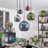Koyoto Pendellampa, kullampa, Pendelbelysning Blå, Krom, Grön, Kopparfärg, Rökfärger, 5-ljuskällor