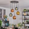 Ripoll Pendellampa, kullampa, Pendelbelysning Blå, Guld, Kopparfärg, 5-ljuskällor