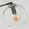Koyoto kullampa, Golvlampa Amber, Krom, Klart, Rökfärger, 3-ljuskällor