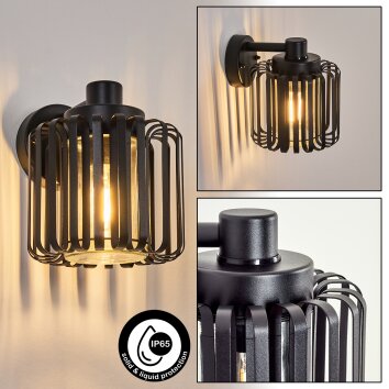 Horil vägglampa utomhus, Vägglampa Svart, 1-ljuskällor Horil vägglampa utomhus, Vägglampa Svart, 1-ljuskällor