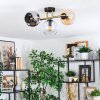 Koyoto Taklampa, kullampa Guld, Svart, 3-ljuskällor