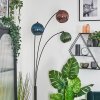 Koyoto kullampa, Golvlampa Blå, Grön, Kopparfärg, 3-ljuskällor