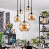 Koyoto Pendellampa, kullampa, Pendelbelysning Amber, 5-ljuskällor