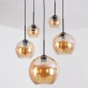 Koyoto Pendellampa, kullampa, Pendelbelysning Amber, 5-ljuskällor