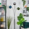 Gastor kullampa, Golvlampa Blå, Krom, Grön, Rökfärger, 3-ljuskällor