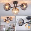 Koyoto Taklampa, kullampa Amber, Klart, Rökfärger, 3-ljuskällor