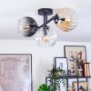 Koyoto Taklampa, kullampa Amber, Klart, Rökfärger, 3-ljuskällor