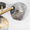 Ripoll Taklampa, kullampa Guld, Svart, 3-ljuskällor