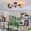 Koyoto Taklampa, kullampa Amber, Krom, Klart, Rökfärger, 3-ljuskällor