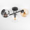 Koyoto Taklampa, kullampa Amber, Krom, Klart, Rökfärger, 3-ljuskällor