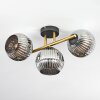 Ripoll Taklampa, kullampa Guld, Svart, 3-ljuskällor