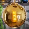 Koyoto Pendellampa, kullampa, Pendelbelysning Guld, Svart, 5-ljuskällor