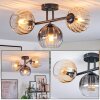 Koyoto Taklampa, kullampa Amber, Klart, Rökfärger, 3-ljuskällor