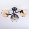 Koyoto Taklampa, kullampa Amber, Klart, Rökfärger, 3-ljuskällor