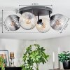 Koyoto Taklampa, kullampa Amber, Klart, Rökfärger, 4-ljuskällor