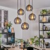 Koyoto Pendellampa, kullampa, Pendelbelysning Guld, Svart, 5-ljuskällor