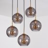 Koyoto Pendellampa, kullampa, Pendelbelysning Guld, Svart, 5-ljuskällor