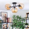 Koyoto Taklampa, kullampa Amber, 3-ljuskällor