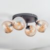 Koyoto Taklampa, kullampa Amber, 4-ljuskällor