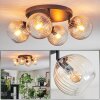 Koyoto Taklampa, kullampa Amber, Klart, 4-ljuskällor