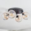Koyoto Taklampa, kullampa Amber, Klart, 4-ljuskällor