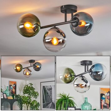 Gastor Taklampa, kullampa Blå, Krom, Grön, Klart, Rökfärger, 3-ljuskällor