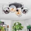 Koyoto Taklampa, kullampa Amber, Krom, Rökfärger, 4-ljuskällor
