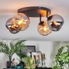 Koyoto Taklampa, kullampa Amber, Krom, Rökfärger, 4-ljuskällor
