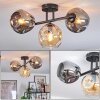 Ripoll Taklampa, kullampa Amber, Rökfärger, 3-ljuskällor