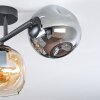 Ripoll Taklampa, kullampa Amber, Rökfärger, 3-ljuskällor
