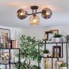 Ripoll Taklampa, kullampa Amber, Rökfärger, 3-ljuskällor