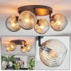 Ripoll Taklampa, kullampa Amber, Klart, 4-ljuskällor