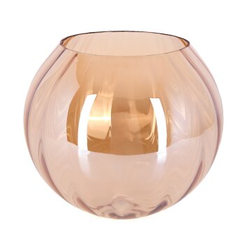 Lampskärm i glas  Koyoto Reservglas, reservdel 25 cm Amber