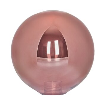Lampskärm i glas  Chehalis Reservglas, reservdel 12 cm Kopparfärg
