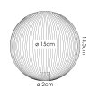 Lampskärm i glas  Chehalis Reservglas, reservdel 15 cm Kopparfärg