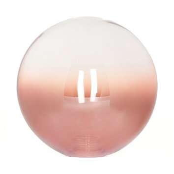 Lampskärm i glas  Chehalis Reservglas, reservdel 12 cm Klart, Kopparfärg