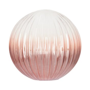 Lampskärm i glas  Chehalis Reservglas, reservdel 12 cm Klart, Kopparfärg