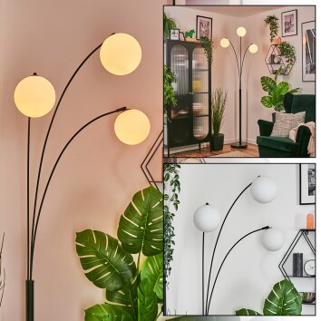 Gastor kullampa, Golvlampa Vit, 3-ljuskällor