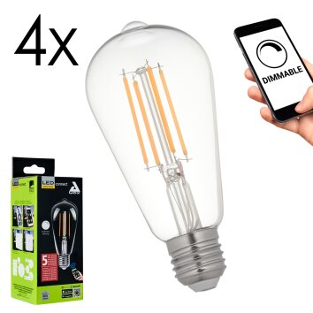 E27 6 Watt varmvit dimbar 806 Lumen