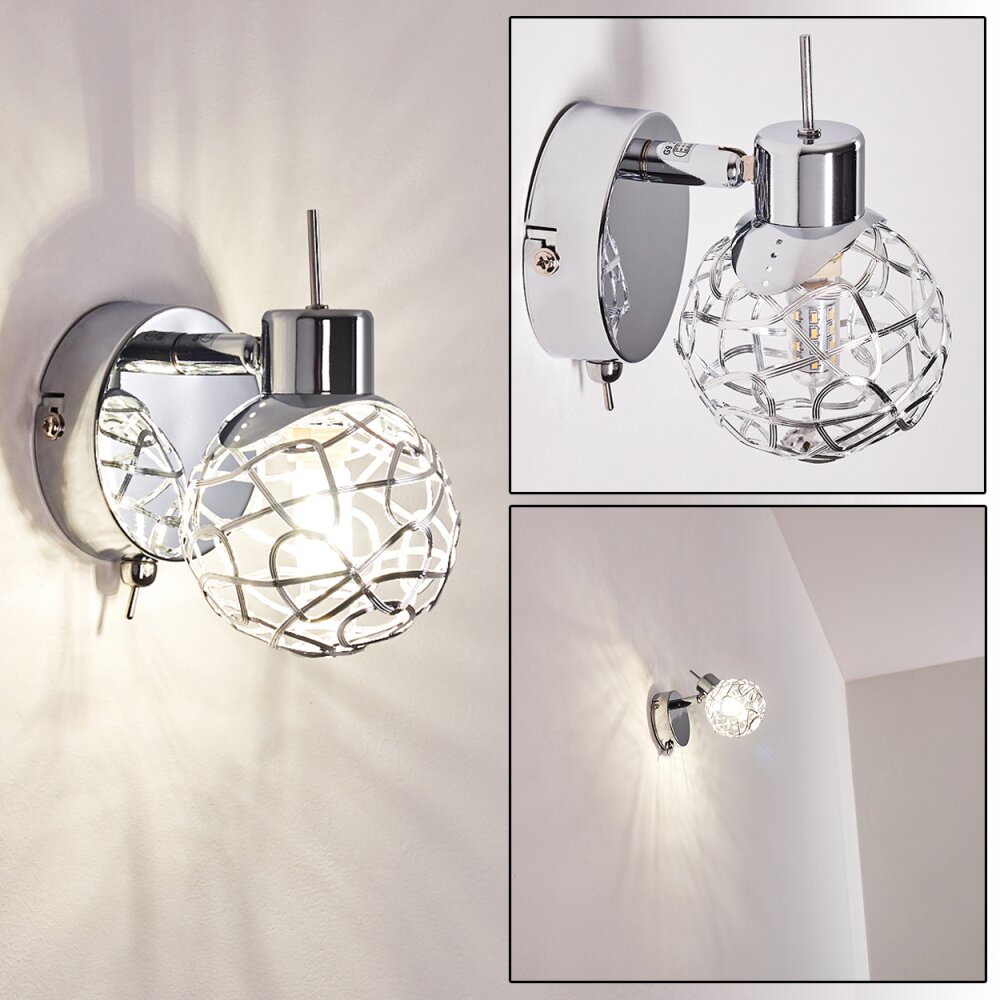 Kalipuro Vägglampa Krom, 1-ljuskällor main product photo
