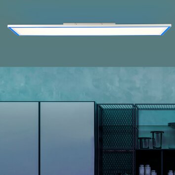 Brilliant Ladoga Taklampa, Panel LED Vit, 1-ljuskällor, Fjärrkontroll, Färgväxlare