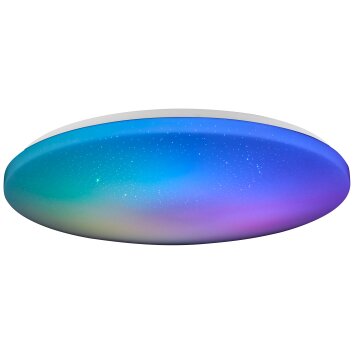 Brilliant Lampor Kieran Taklampa LED Vit, 1-ljuskällor, Fjärrkontroll