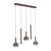 Paul Neuhaus BOWL Pendelbelysning LED Brun, 5-ljuskällor