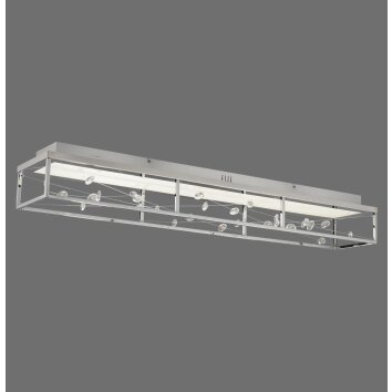 Paul Neuhaus SKINA Taklampa LED Silver, 1-ljuskällor, Fjärrkontroll