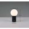 Trio Lampor Tauris Bordslampa LED Svart, 1-ljuskällor