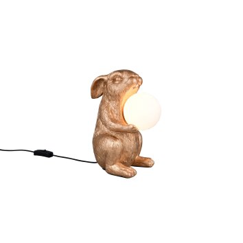 Reality Rabbit Bordslampa Guld, 1-ljuskällor