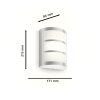 Philips Lampor Python vägglampa utomhus LED Silver, 1-ljuskällor