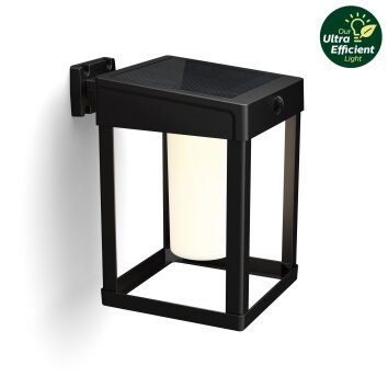 Philips Lampor Camill Vägglampa LED Svart, 1-ljuskällor, Rörelsedetektor