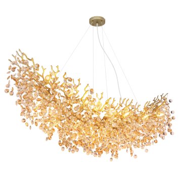 Globo Queena ljuskrona Guld, 16-ljuskällor